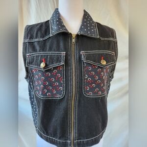 Charlotte little Jean vest jacket